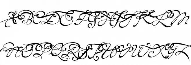 Gonspire Swash PERSONAL Regular Schriftart Groß