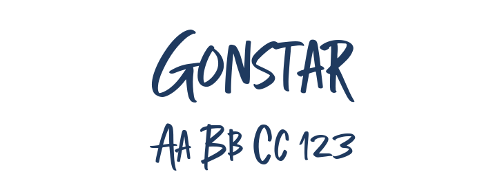 Gonstar Font Preview
