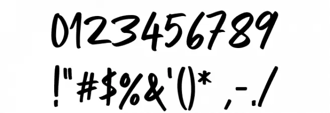Gonstar フォント その他の文字