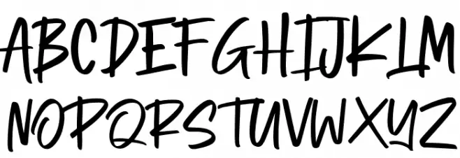 Gonstar フォント 大文字