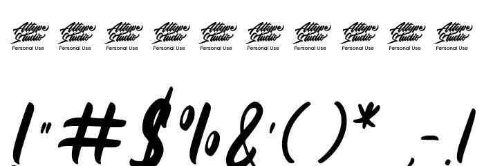 Gontela Personal Use Font OTHER CHARS