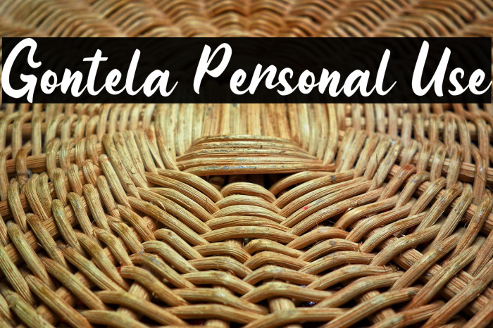 Gontela Personal Use Example 2