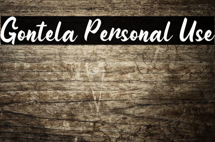 Gontela Personal Use Example 3
