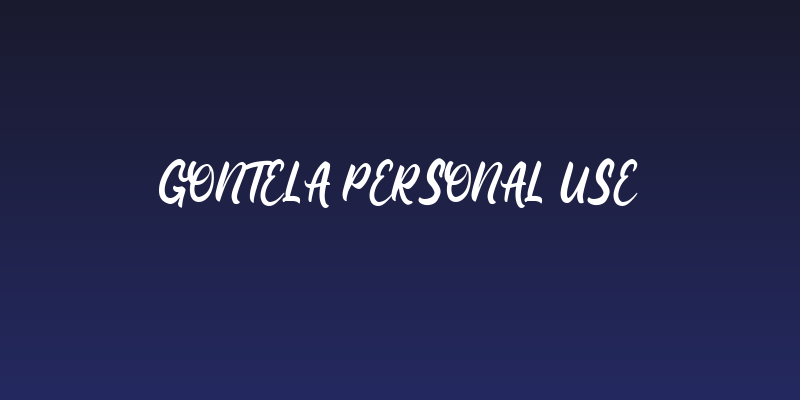 Gontela Personal Use Social Header
