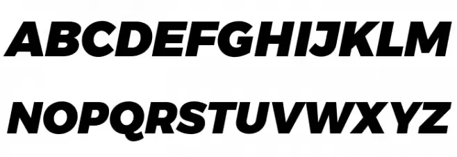 Gontserrat Black Italic خط أحرف كبيرة