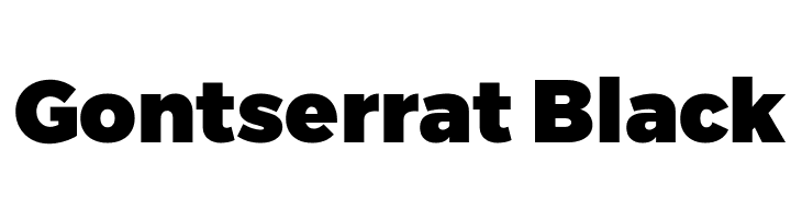 Gontserrat Black  font caratteri gratis