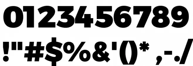 Gontserrat Black Font OTHER CHARS