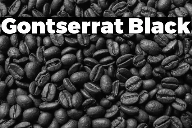 Gontserrat Black Font examples