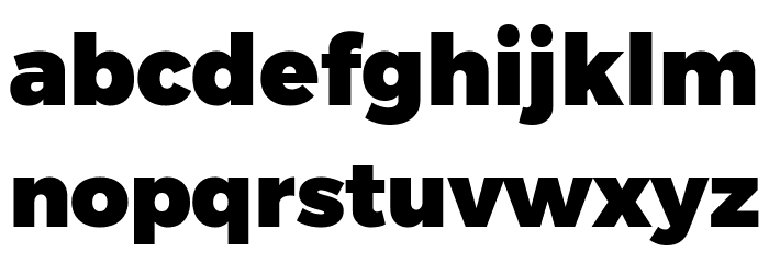 Gontserrat Black Font LOWERCASE