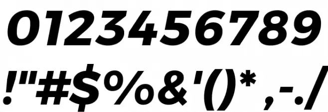 Gontserrat Bold Italic Font OTHER CHARS