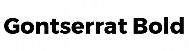 Gontserrat Bold  Fuentes Gratis Descargar