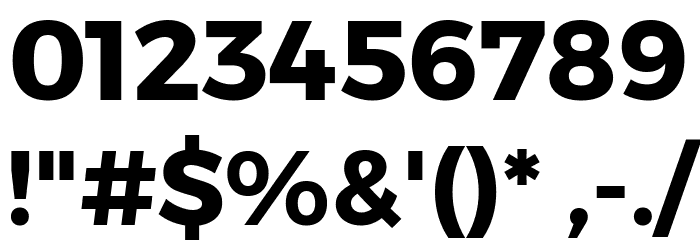 Gontserrat Bold Font OTHER CHARS
