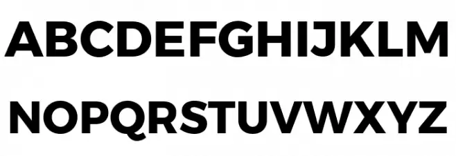 Gontserrat Bold Schriftart Groß