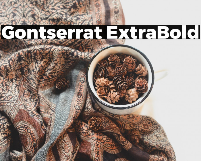 Gontserrat ExtraBold Example 2