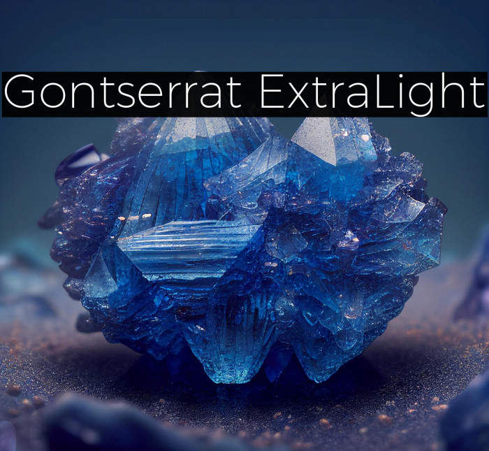 Gontserrat ExtraLight Example 1