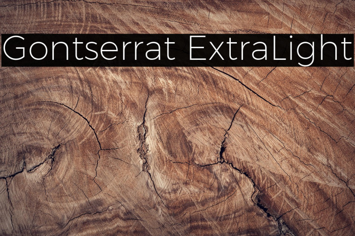 Gontserrat ExtraLight Example 2