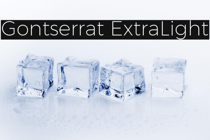 Gontserrat ExtraLight Example 3