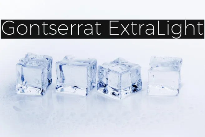 Gontserrat ExtraLight Example 3