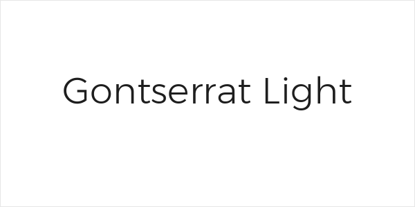 Gontserrat Light Logo