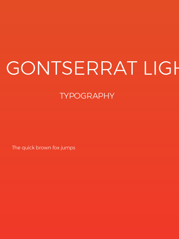 Gontserrat Light Poster