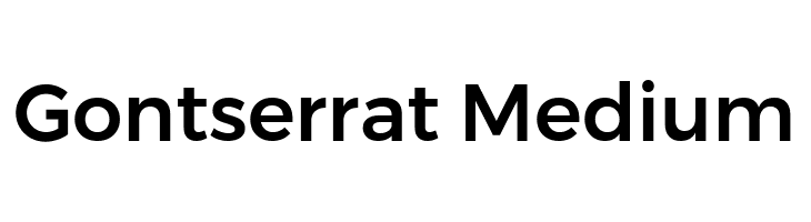 Gontserrat Medium  免费字体下载