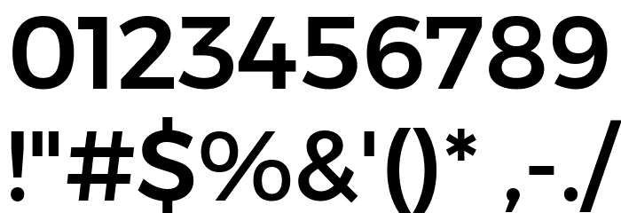 Gontserrat Medium Font OTHER CHARS