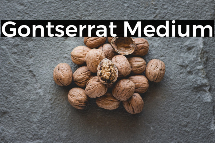 Gontserrat Medium Example 2