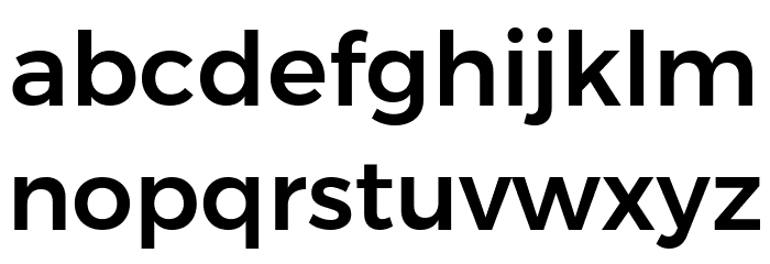 Gontserrat Medium Font LOWERCASE