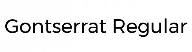 Gontserrat Regular  नि: शुल्क फ़ॉन्ट्स डाउनलोड