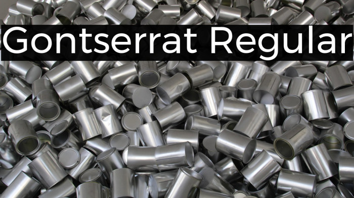 Gontserrat Regular Example 1