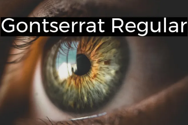 Gontserrat Regular Example 2