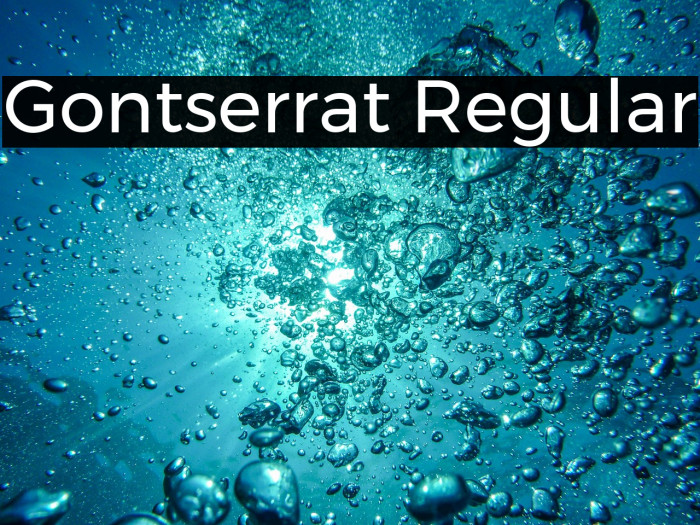 Gontserrat Regular Example 3