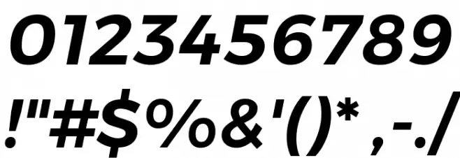 Gontserrat SemiBold Italic Font OTHER CHARS