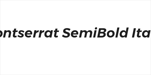 Gontserrat SemiBold Italic Logo