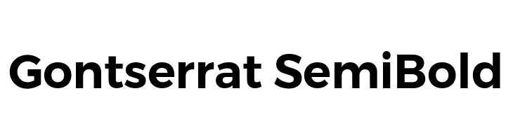 Gontserrat SemiBold  Frei Schriftart Herunterladen