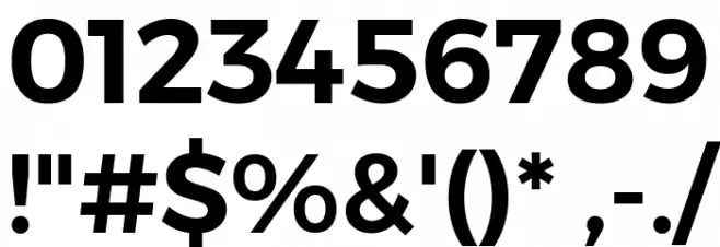 Gontserrat SemiBold Font OTHER CHARS