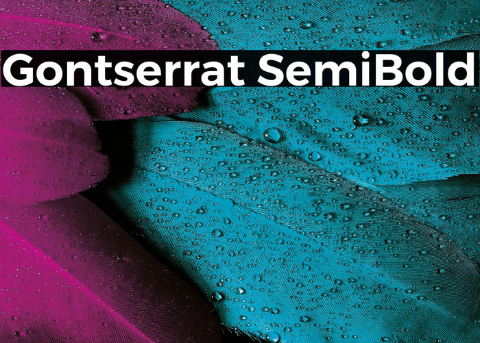 Gontserrat SemiBold Example 1