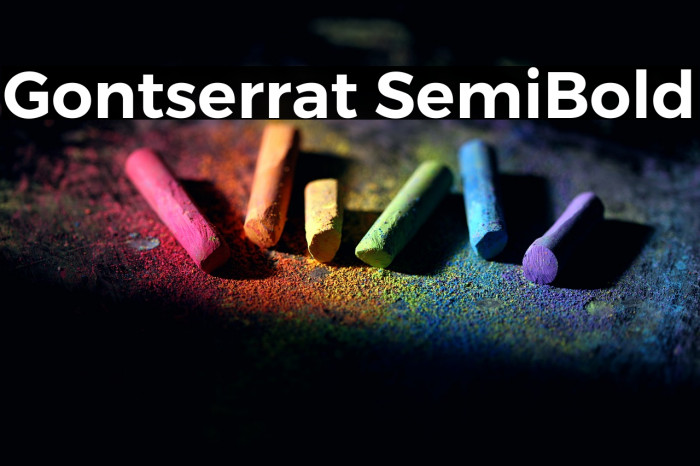 Gontserrat SemiBold Example 3