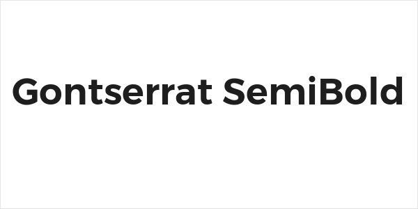 Gontserrat SemiBold Logo