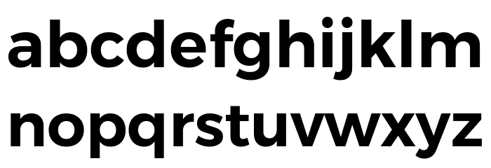 Gontserrat SemiBold Font LOWERCASE