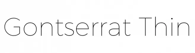 Gontserrat Thin  Fuentes Gratis Descargar
