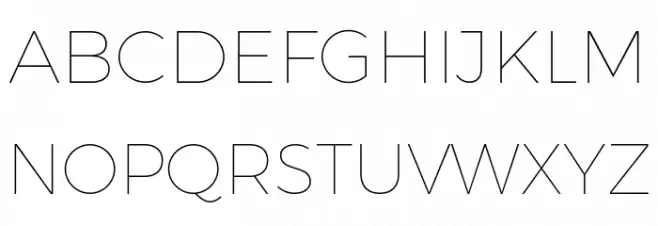 Gontserrat Thin Schriftart Groß