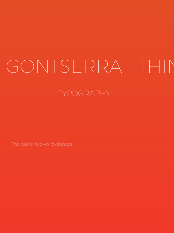 Gontserrat Thin Poster