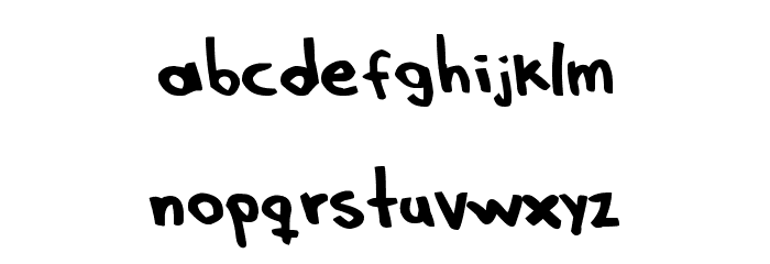 Gonza! Font LOWERCASE