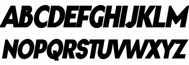 Gonzi Condensed PERSONAL USE Black Italic Polices MAJUSCULES