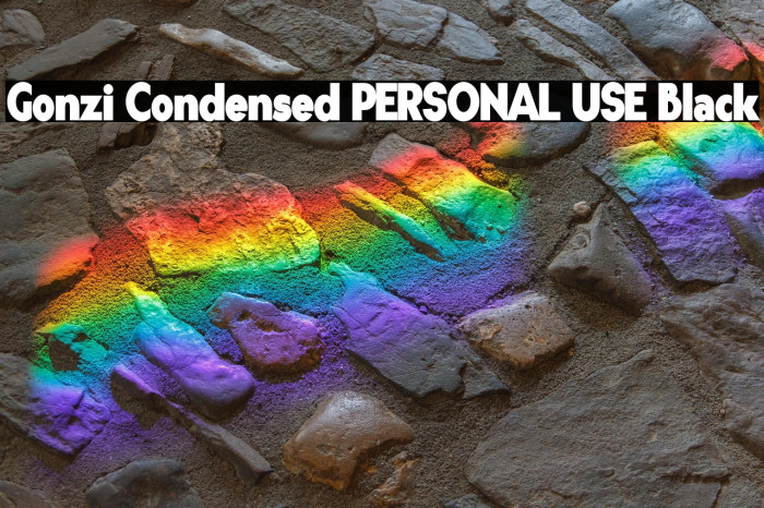 Gonzi Condensed PERSONAL USE Black Example 2