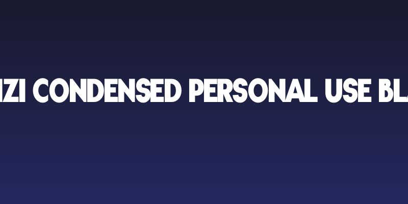 Gonzi Condensed PERSONAL USE Black Social Header
