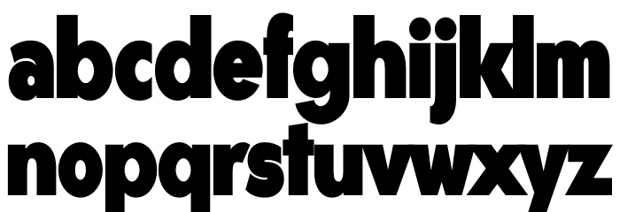 Gonzi Condensed PERSONAL USE Black Font LOWERCASE