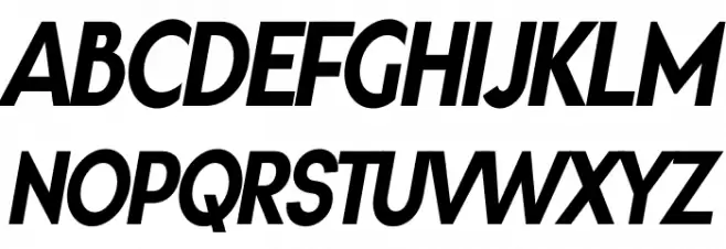 Gonzi Condensed PERSONAL USE Bold Italic Font Litere mari