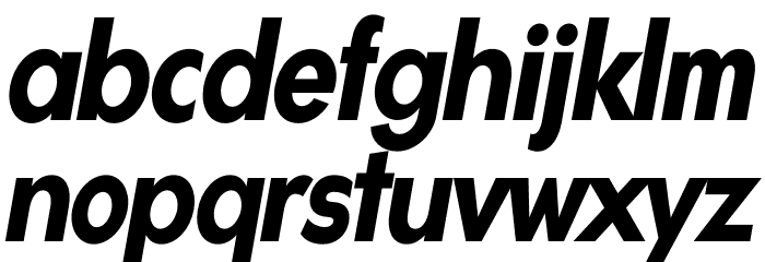 Gonzi Condensed PERSONAL USE Bold Italic Font LOWERCASE